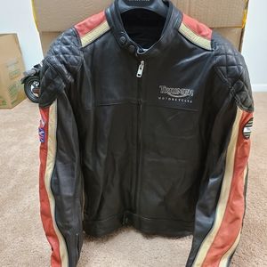 Triumph leather motorcycle jacket
